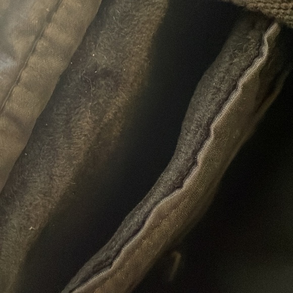 Hex Backpack/Laptop Carrier. Brown and Black Quilted Canvas Camo print. - Picture 9 of 9